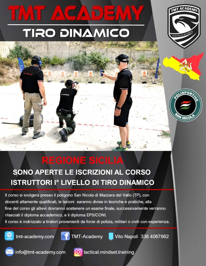 TMT Academy | ISTRUTTORI I° LIVELLO DI TIRO DINAMICO - REGIONE SICILIA